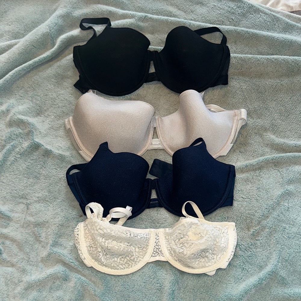 DKNY UNLINED Bras Set - Black, Gray, Navy, White